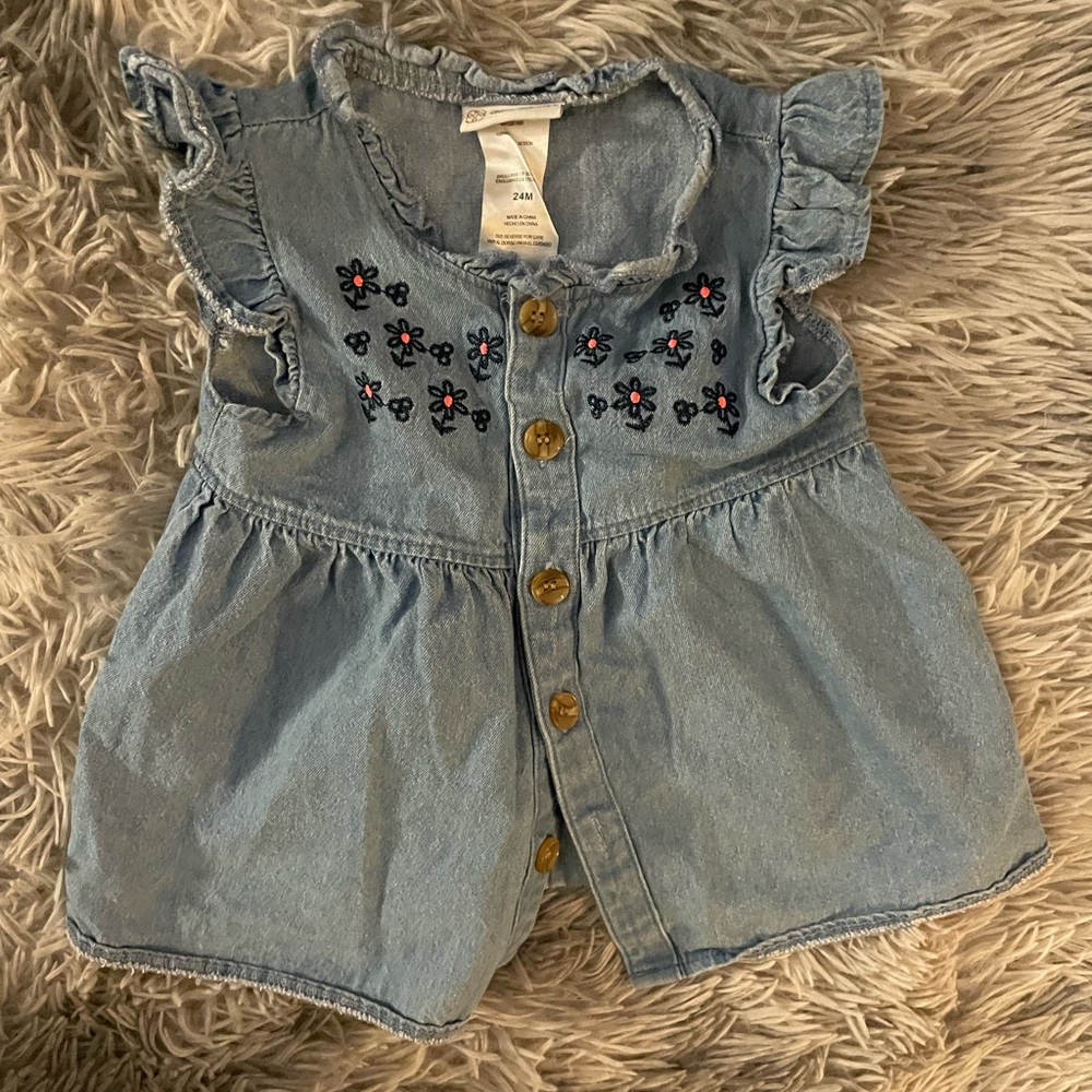 Little Girls 24M Floral Blouse.